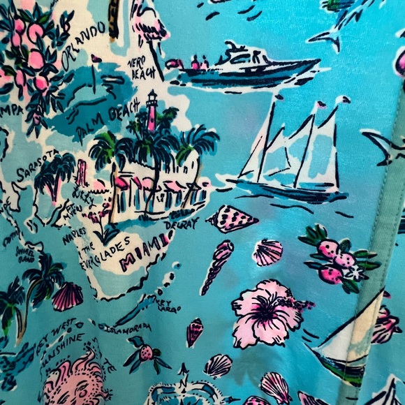 Lilly Pulitzer NWT Newberri Tank Dress Size XL Amalfi Blue - Picture 6 of 6